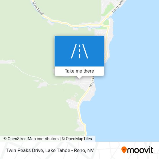 Twin Peaks Drive map