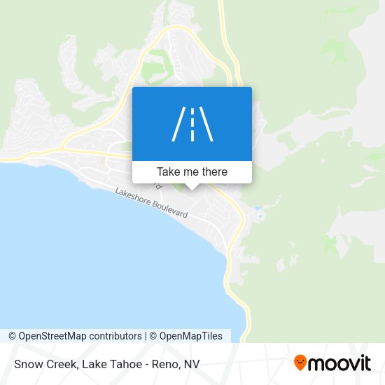 Snow Creek map