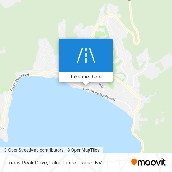 Freeis Peak Drive map