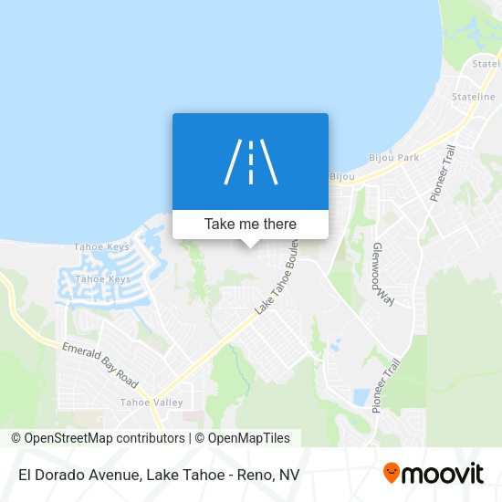 El Dorado Avenue map