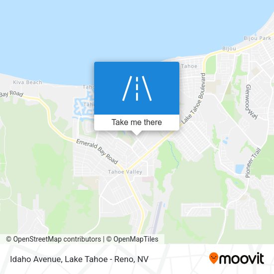 Idaho Avenue map