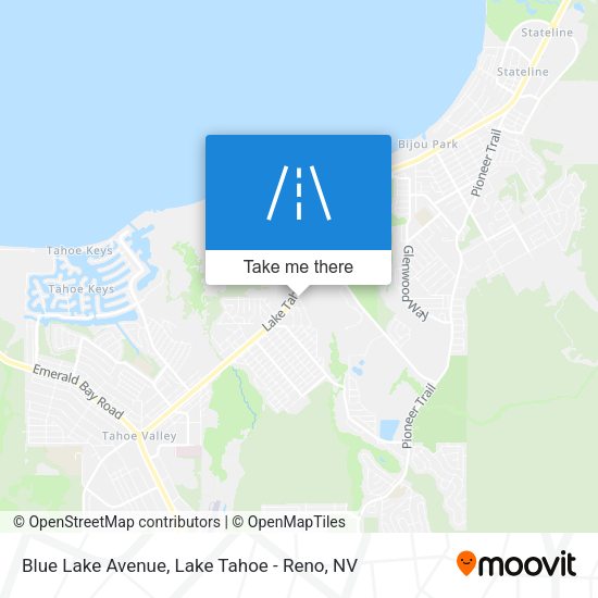 Blue Lake Avenue map