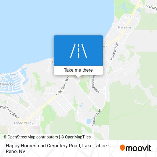 Happy Homestead Cemetery Road map