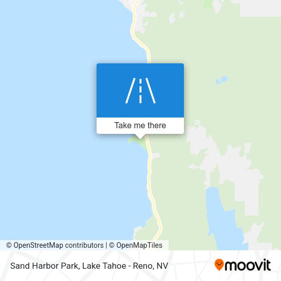 Sand Harbor Park map