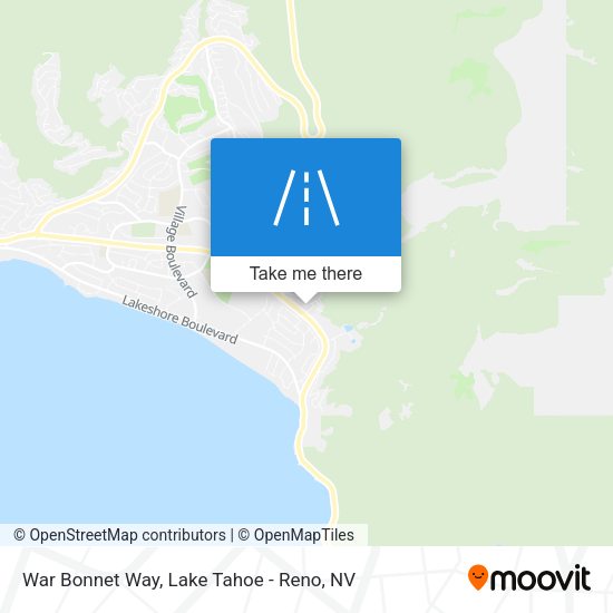 War Bonnet Way map