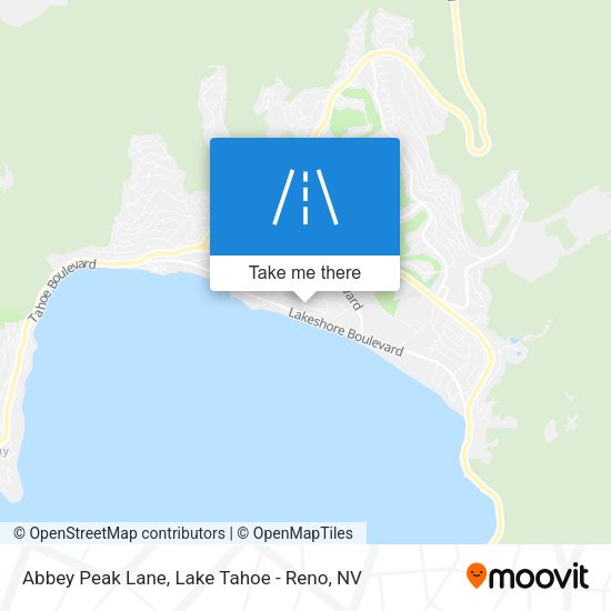 Abbey Peak Lane map