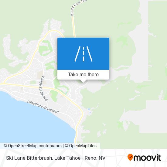 Mapa de Ski Lane Bitterbrush