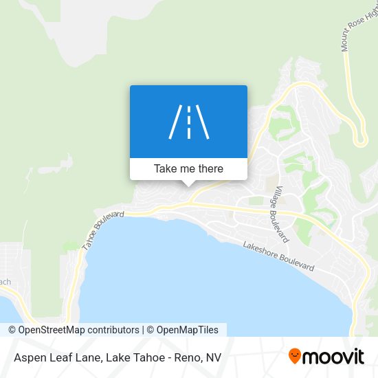 Aspen Leaf Lane map