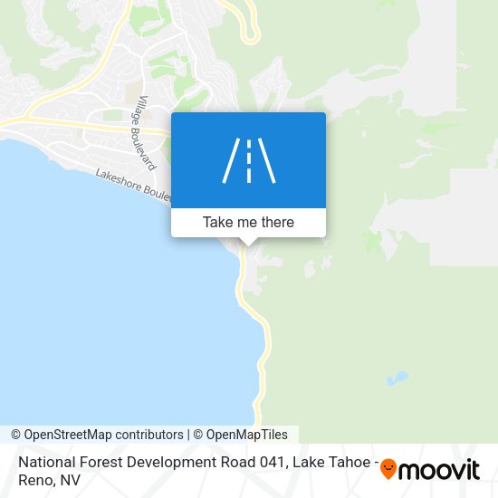 National Forest Development Road 041 map