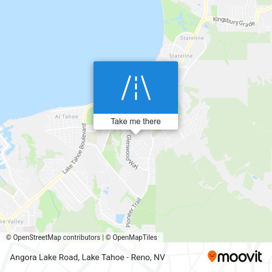 Mapa de Angora Lake Road