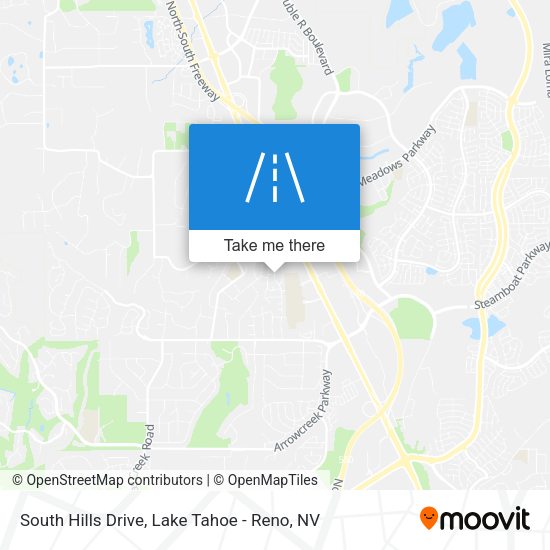 South Hills Drive map