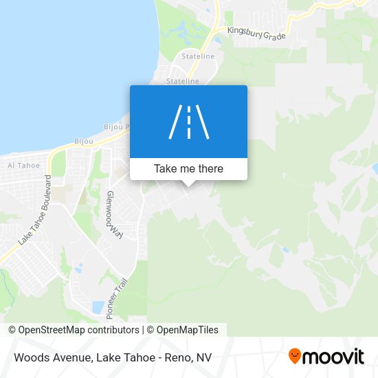 Woods Avenue map