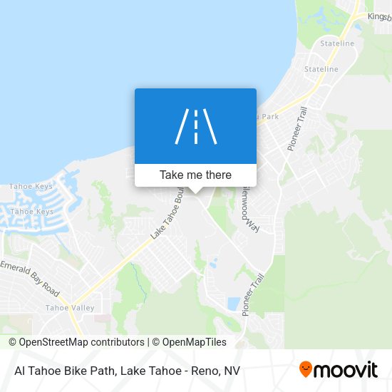 Al Tahoe Bike Path map