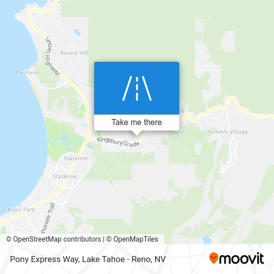 Pony Express Way map