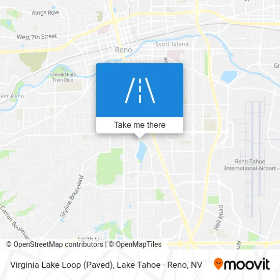 Virginia Lake Loop (Paved) map