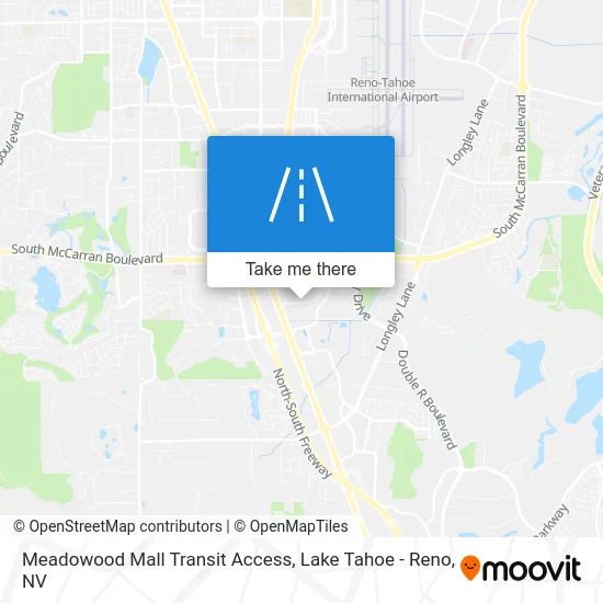 Meadowood Mall Transit Access map