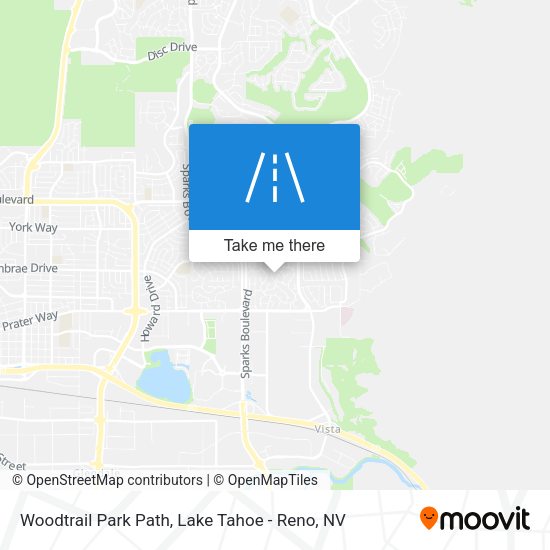 Mapa de Woodtrail Park Path