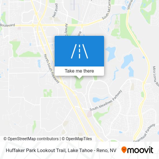 Mapa de Huffaker Park Lookout Trail