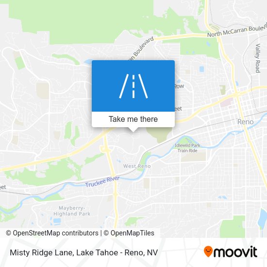 Mapa de Misty Ridge Lane