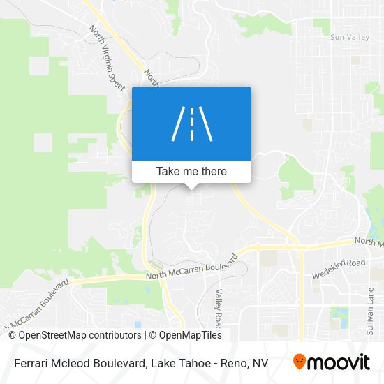 Mapa de Ferrari Mcleod Boulevard