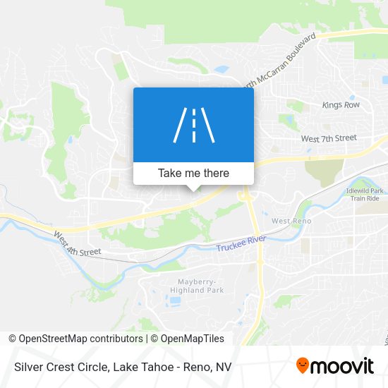 Silver Crest Circle map