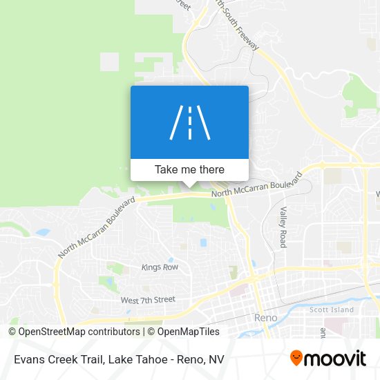 Mapa de Evans Creek Trail