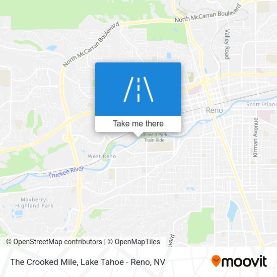 Mapa de The Crooked Mile