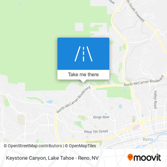Keystone Canyon map