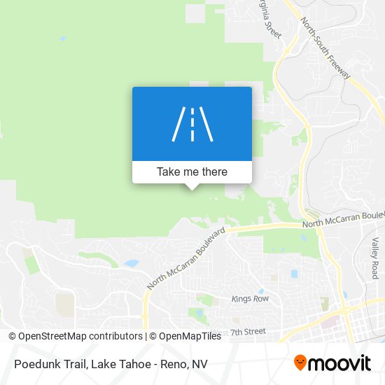Poedunk Trail map