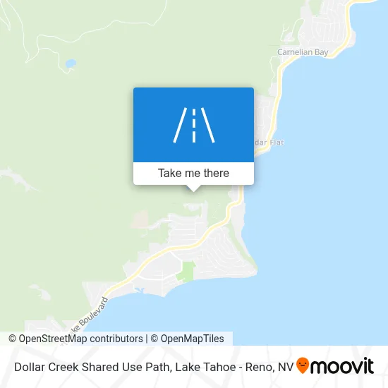 Dollar Creek Shared Use Path map