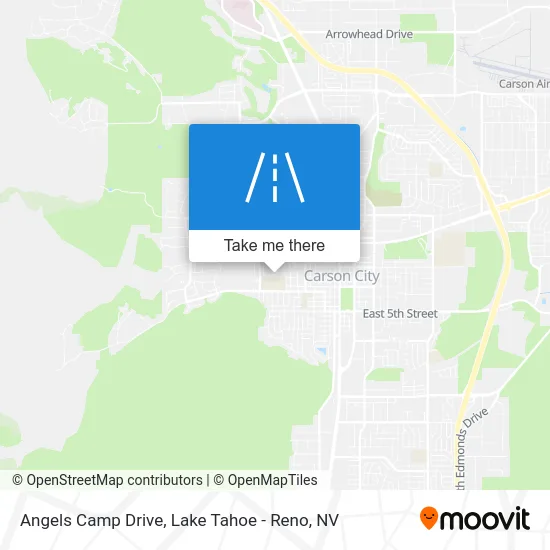 Angels Camp Drive map