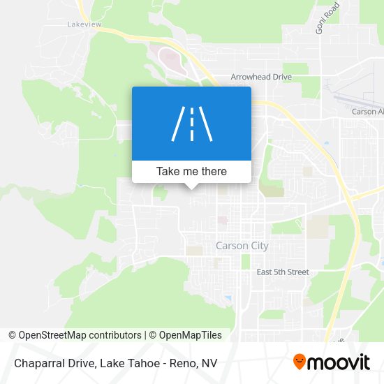 Chaparral Drive map
