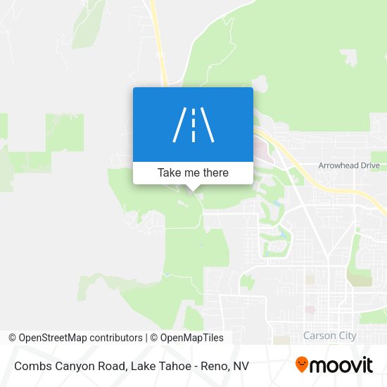 Combs Canyon Road map