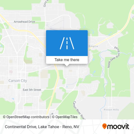 Mapa de Continental Drive