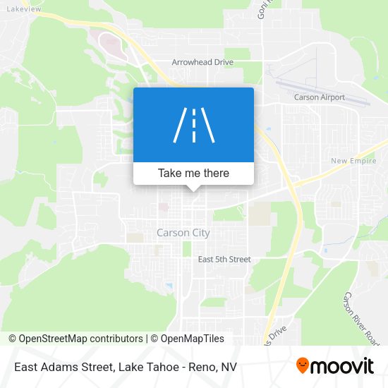 East Adams Street map