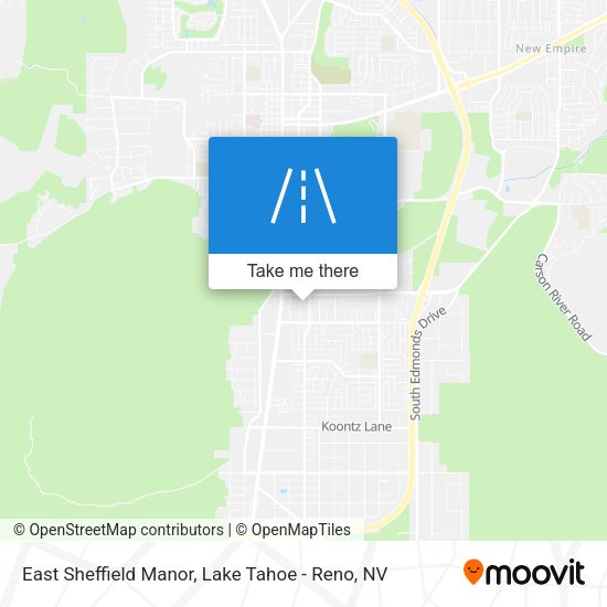 Mapa de East Sheffield Manor