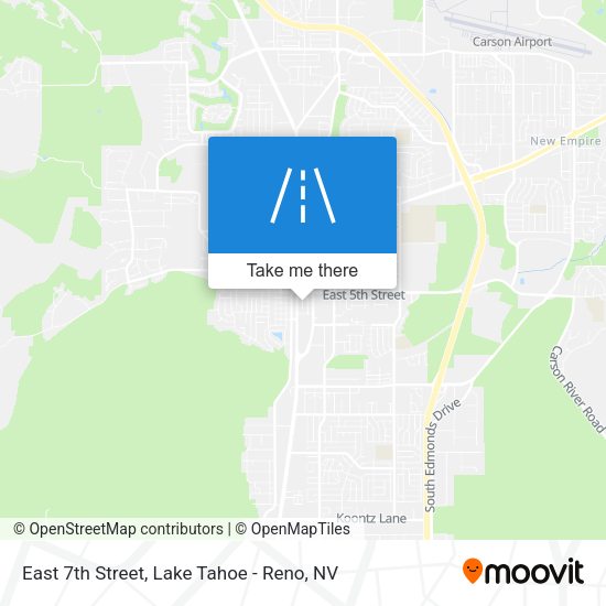 East 7th Street map