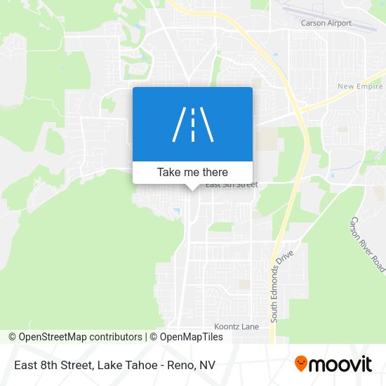 East 8th Street map