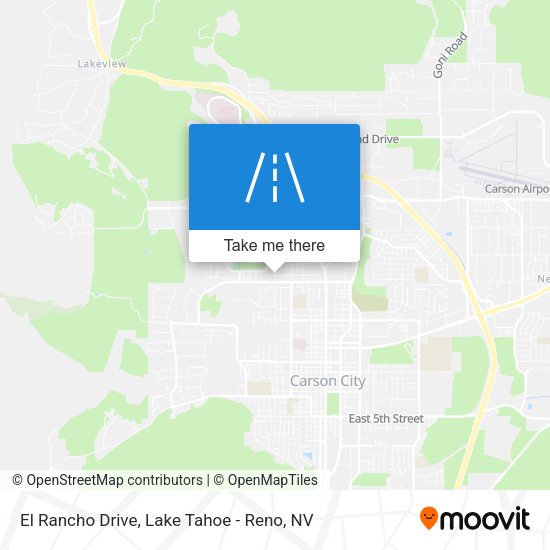 El Rancho Drive map