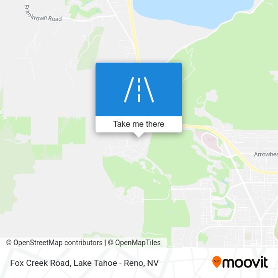 Fox Creek Road map
