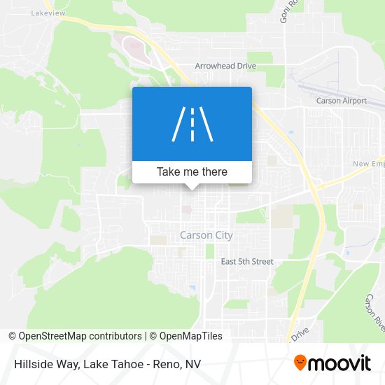 Hillside Way map