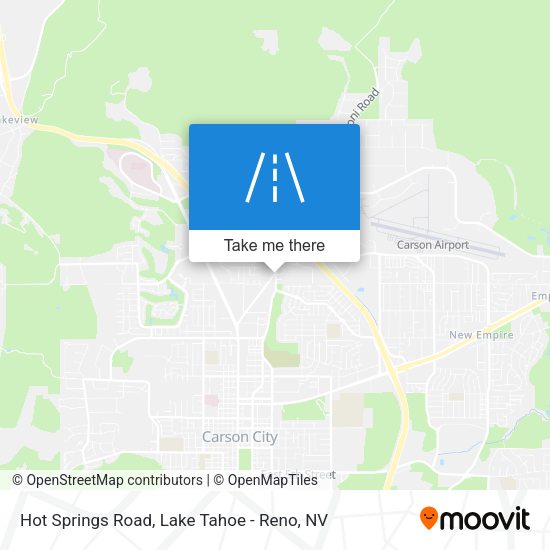 Hot Springs Road map