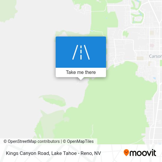 Kings Canyon Road map