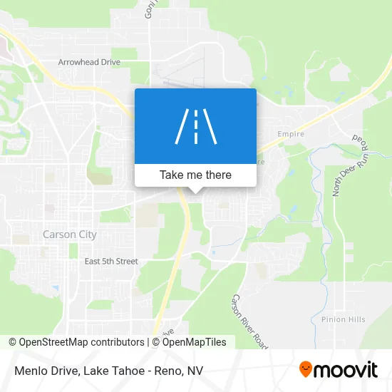 Menlo Drive map