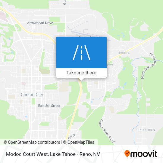 Mapa de Modoc Court West