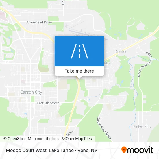 Modoc Court West map