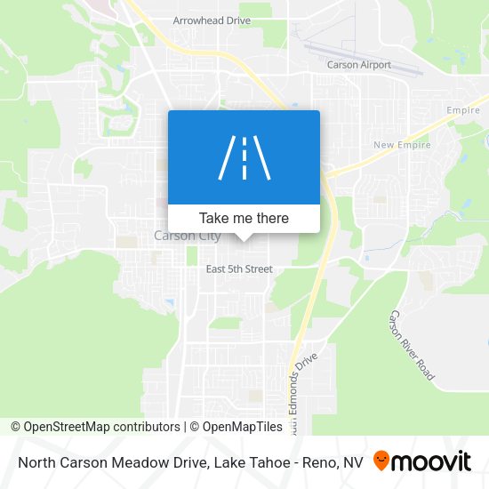 North Carson Meadow Drive map