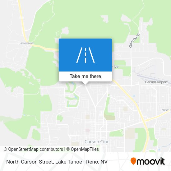 North Carson Street map