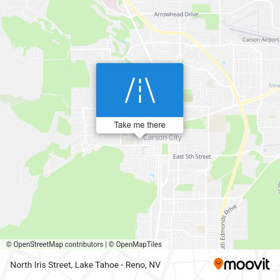 North Iris Street map