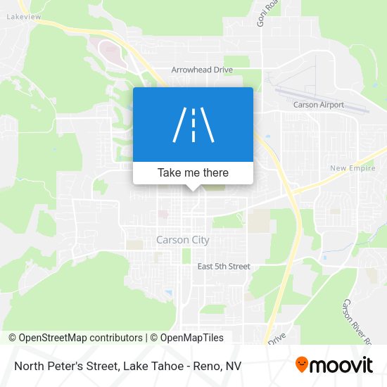 North Peter's Street map
